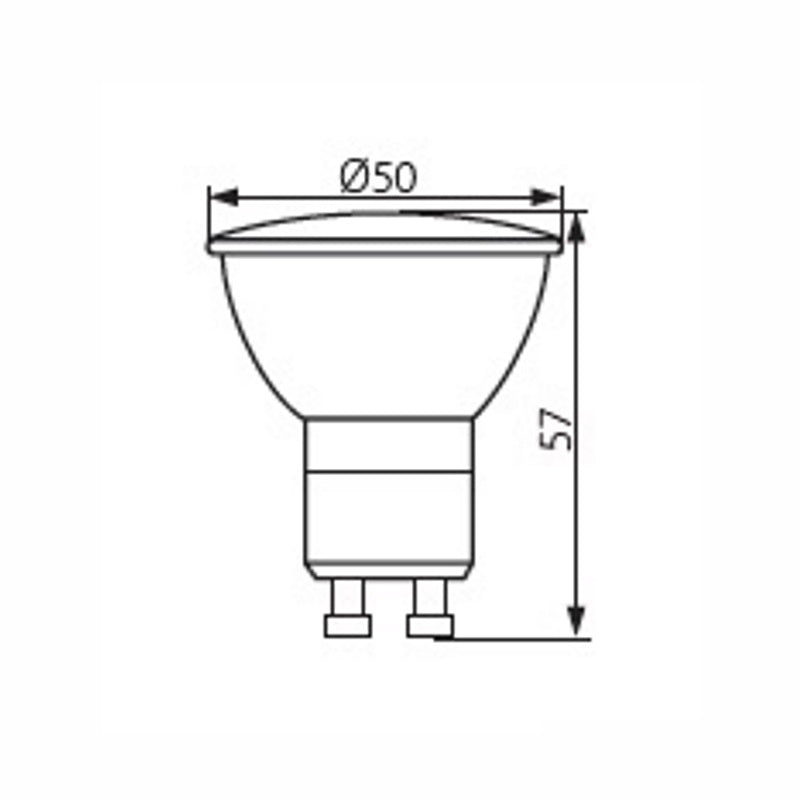 GU10 LED Strahler / Spot 6,5W 535Lm 36° warm weiß (2700K) Leuchtmittel 230V/AC
