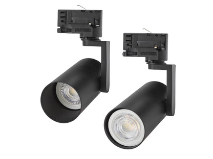 ML 230V Schienensystem GU10 Mini Strahler Schwarz