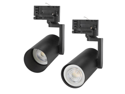 ML 230V Schienensystem GU10 Mini Strahler Schwarz