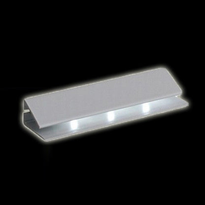 LED Glaskantenbeleuchtung PVC-Clip 0,4W 12V warm weiß 2m Anschluss MINI-AMP Stecker
