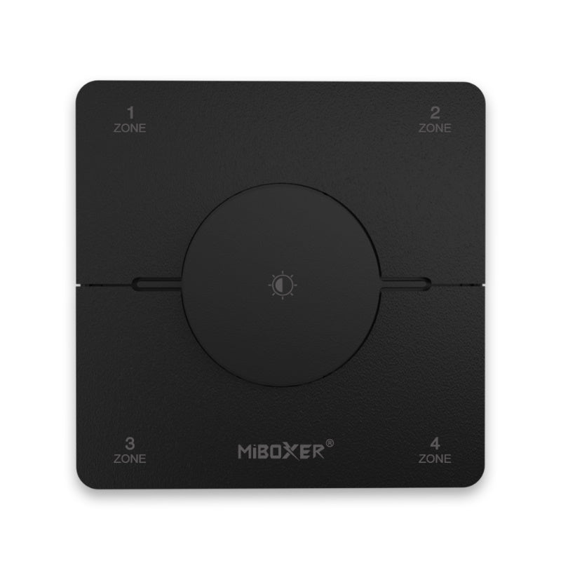 2in1 Wandsteuerung 4-Zonen CCT 2,4 GHz, schwarz Miboxer
