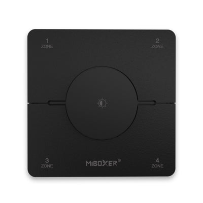 2in1 Wandsteuerung 4-Zonen CCT 2,4 GHz, schwarz Miboxer
