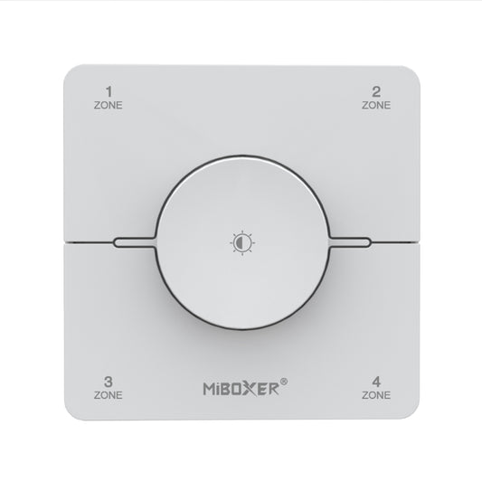 2in1 Wandsteuerung 4-Zonen CCT 2,4 GHz, weiß Miboxer