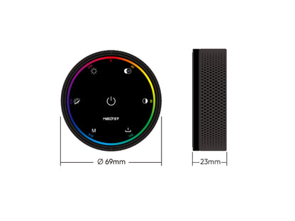 RGB+CCT Drehknopf-Funkfernbedienung|Dimmer|Farbtemperatur-Steuerung Miboxer