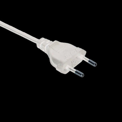 2m Kabel / Leitung mit Strom Stecker für Euro Steckdosen weiß