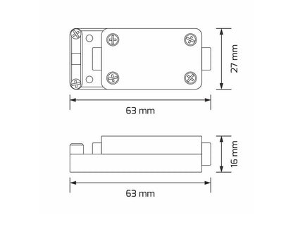 Kabel Verbinder / Muffe im isoliertem Kunststoff Gehäuse schwarz IP54