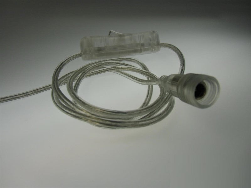 Anschlußkabel 1m mit Schalter für LED Leisten mit Stecker für Trafo