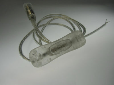 Anschlußkabel 1m mit Schalter für LED Leisten mit Stecker für Trafo