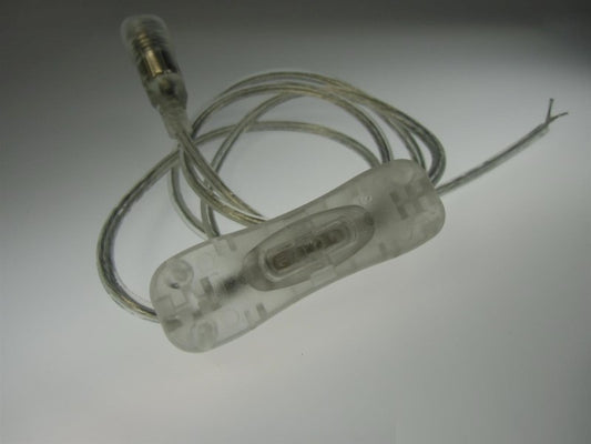 Anschlußkabel 1m mit Schalter für LED Leisten mit Stecker für Trafo