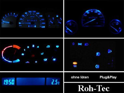 LED Komplettset Opel Corsa B Combo B Tigra (blau, rot, grün, weiß)