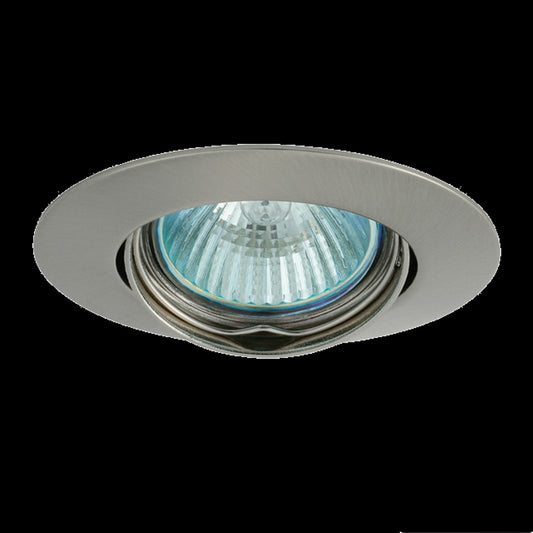 Einbaurahmen MR16/GU10 rund schwenkbar Kanlux LUTO 75mm DA matt chrom gebürstet
