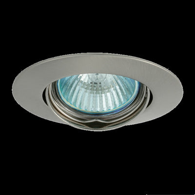 Einbaurahmen MR16/GU10 rund schwenkbar Kanlux LUTO 75mm DA matt chrom gebürstet