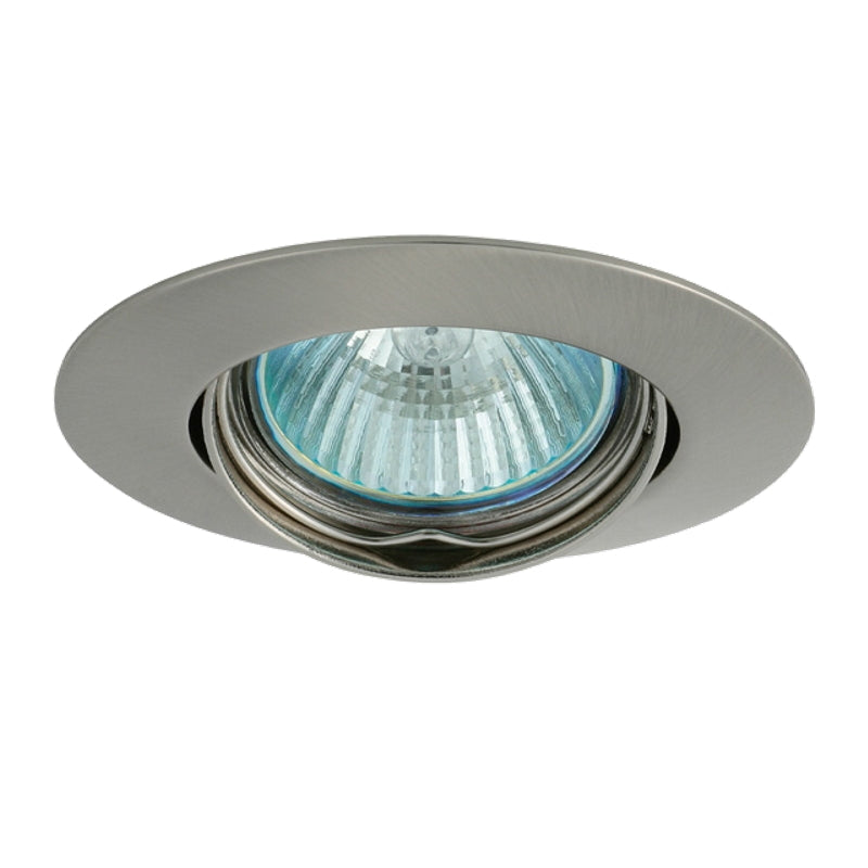 Einbaurahmen MR16/GU10 rund schwenkbar Kanlux LUTO 75mm DA matt chrom gebürstet