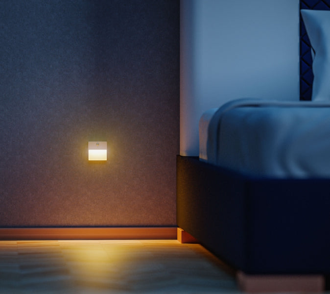 LED Nachtlicht + Bewegungsmelder LUMINA POP RGBW+DIM PIR 500mah USB-C Weiß (2-PACK)