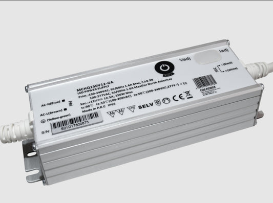 LED Trafo Netzteil aktive PFC Funktion 12V 150W 12,5A MM (MCHQ150V12-GA) IP65