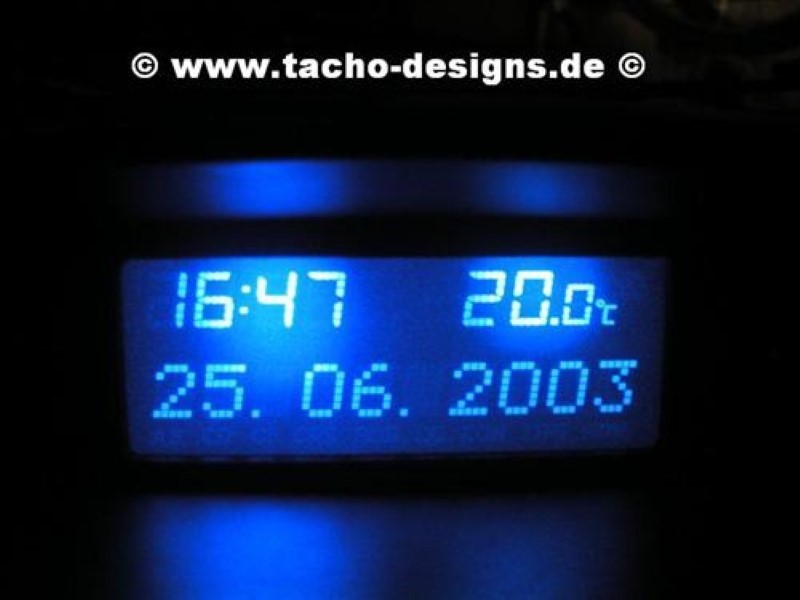 Blaues MID/TID Display Corsa/Combo C Tigra 2 Astra G