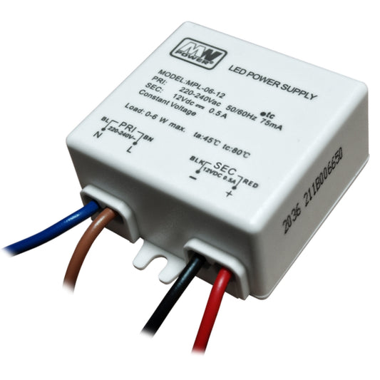 SLIM LED Trafo / Netzteil 24V 6W 0.25A (MPL-06-24) Mini Einbaudose Unterputzdose