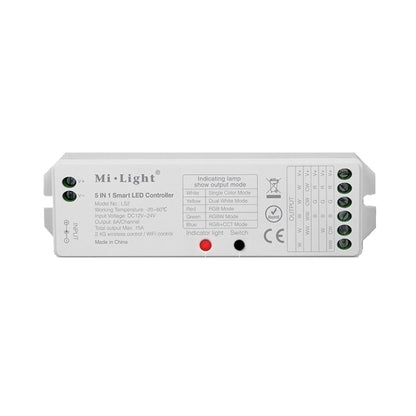 5in1 Funk Dimmer RGB CCT Empfänger / Steuerung RGBW CCT LEDs 12-24V 15A Miboxer