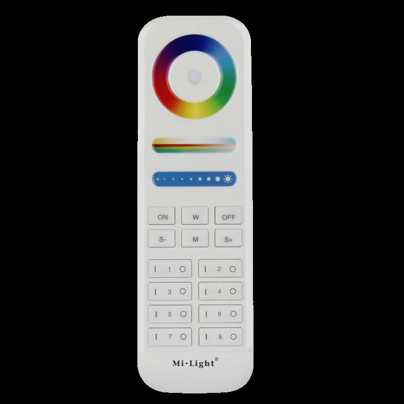 3in1 Fernbedienung RGB+CCT LED 8 Zonen für Farbsteuerung RGB+CCT LEDs Miboxer