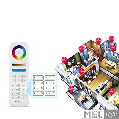 3in1 Fernbedienung RGB+CCT LED 8 Zonen für Farbsteuerung RGB+CCT LEDs Miboxer