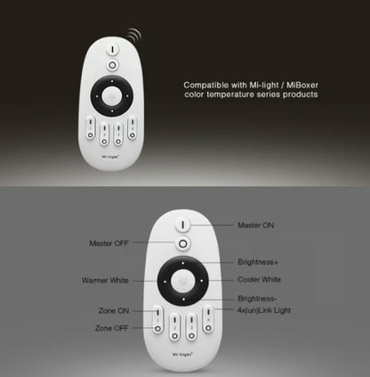 Funk Fernbedienung CCT Steuerung dimmen/schalten LED 4 Kanal/4 Zonen RF Miboxer