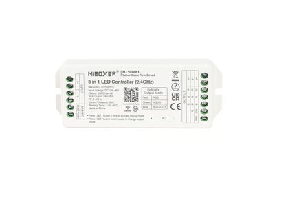 3in1 LED-Controller 2,4G für RGB/RGBW/RGB+CCT 12–48V DC 20A Miboxer