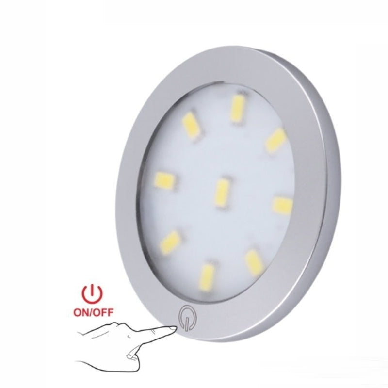LED AUFBAU Möbel /Unterbauleuchte ORBIT XL Touch kalt weiß (6000k) 12V/3W
