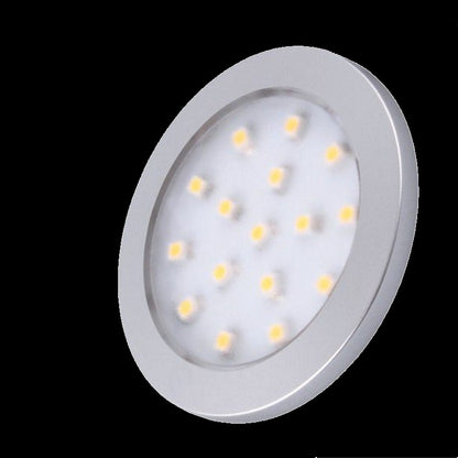 LED AUFBAU Möbel /Unterbauleuchte ORBIT silber kalt weiß (6000k) 12V/1,5W