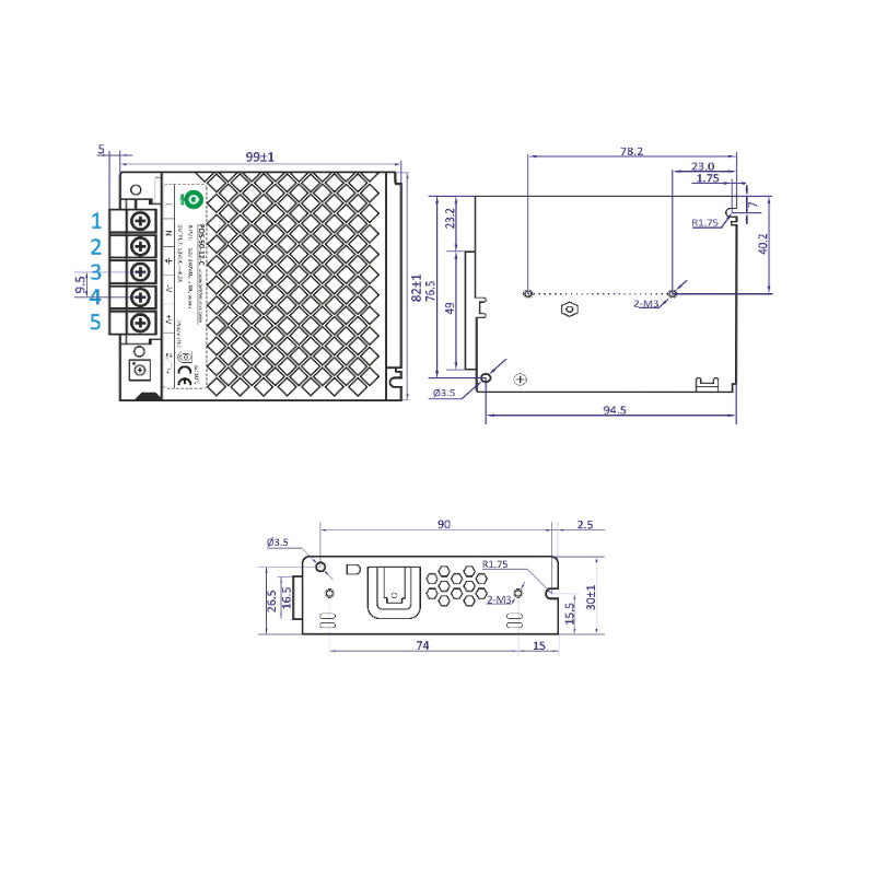 LED Trafo 12V/DC 50W 4,2A Netzteil (POS-50-12-C2) Power Supply
