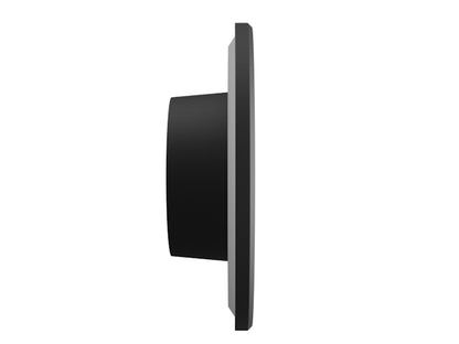 LED CCT Wandlampe | Wandleuchte "PIATTA" rund in schwarz 9W 230V 120x47MM IP44