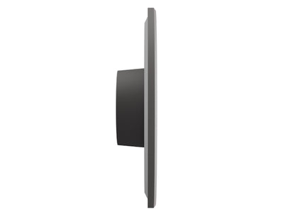 LED CCT Wandlampe | Wandleuchte "PIATTA" rund in grau 18W 230V 250x47MM IP44