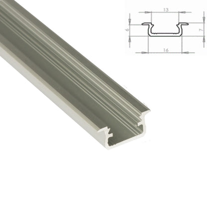 2m ALU Profil S-FUGE in silber + Abdeckung