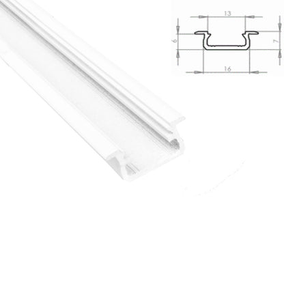 2m ALU Profil S-FUGE in silber + Abdeckung