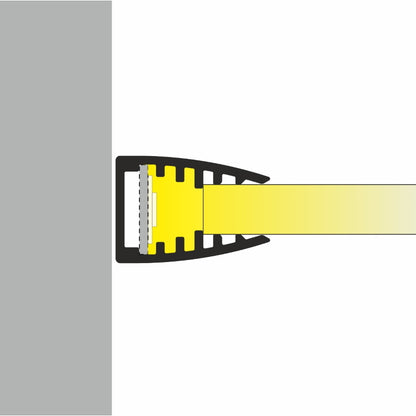 Glaskanten-Profil | Leiste Schiene MIKRO für Led Streifen in silber Aluminium