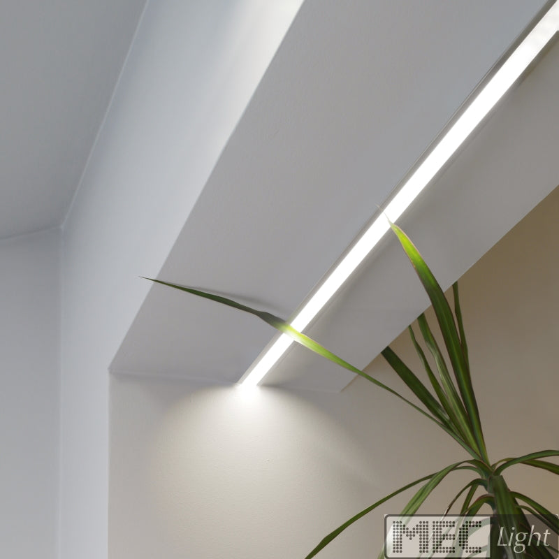 ALU Profil | Leiste | Schiene SMART-IN-16 für Led Streifen + Abdeckung Einbau