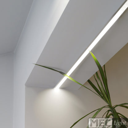 ALU Profil | Leiste | Schiene SMART-IN-16 für Led Streifen + Abdeckung Einbau