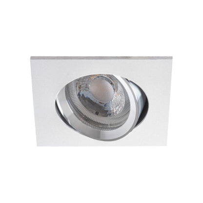 Einbaurahmen MR16/GU10 eckig / schwenkbar Kanlux "RADAN" 68mm=DA silber