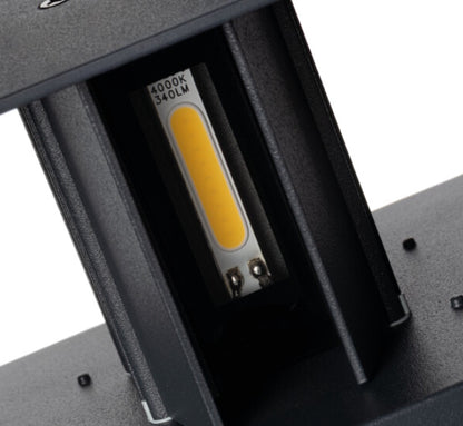 Wandlampe | Wandleuchte LED REKA PIR Grau Eckig 7W IP54