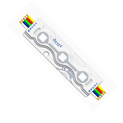 RGBW LED Modul mit 3x SMDs 12V/DC 0,96W 60Lm 120° wasserfest IP67 RGB-W