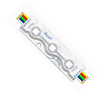 RGBW LED Modul mit 3x SMDs 12V/DC 0,96W 60Lm 120° wasserfest IP67 RGB-W