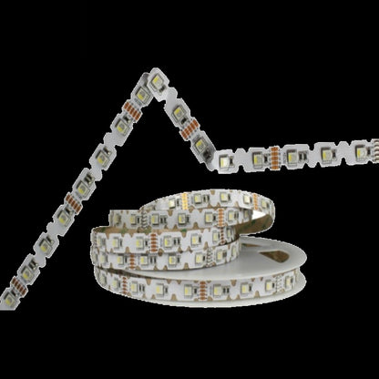 1m biegsamer RGBW / RGB+3000K Streifen 24V 15W 800Lm S-Form 48x 4Chip SMD/m IP66