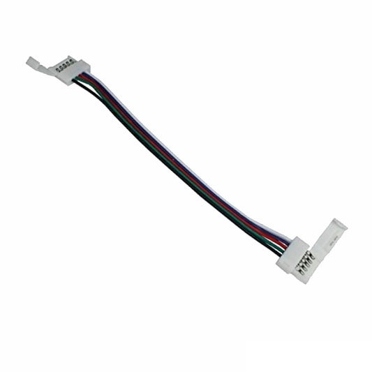 12mm RGBW Verbinder 5 Pin 10cm Kabel für zwei RGB-W Streifen / Stripes Klappe