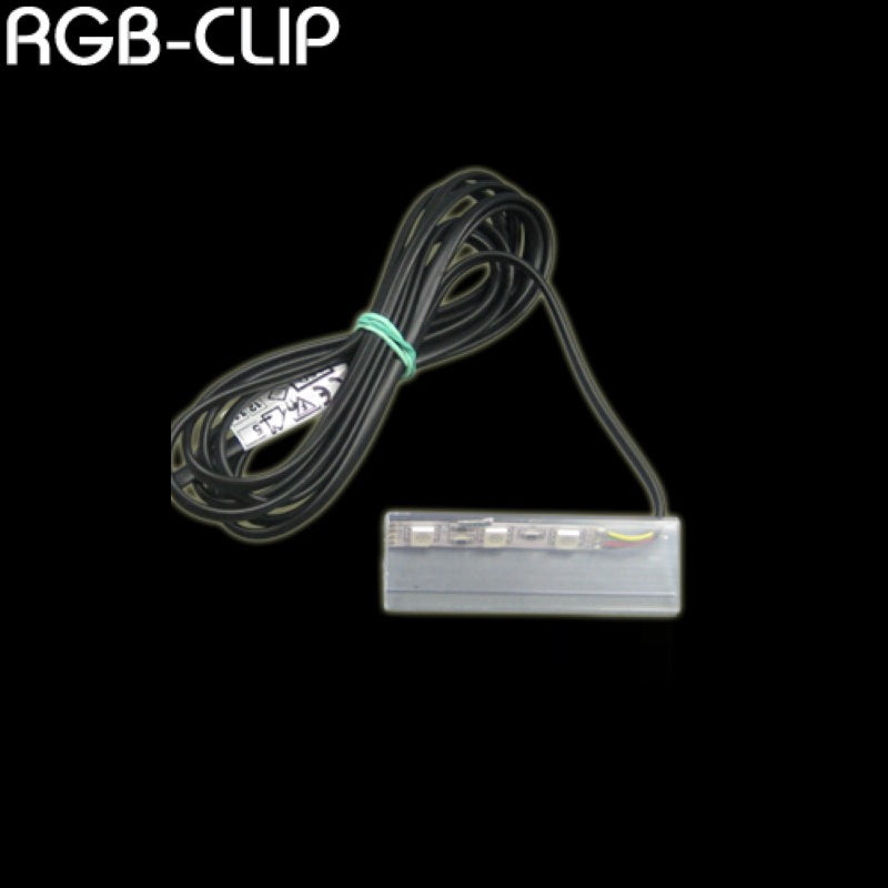 1-6 RGB CLIPS als Glaskantenbeleuchtung + RGB Controller + LED Trafo Komplett