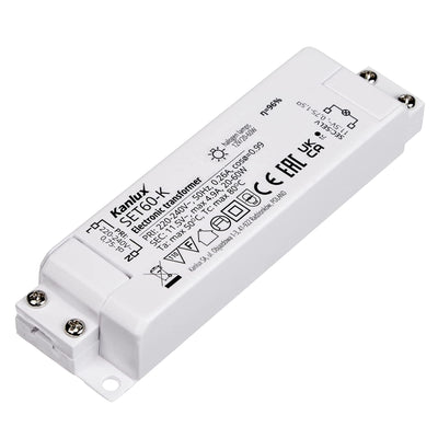 elektronischer Halogentrafo | Netzteil 12V 20-60W Watt Kanlux SET60-K Trafo