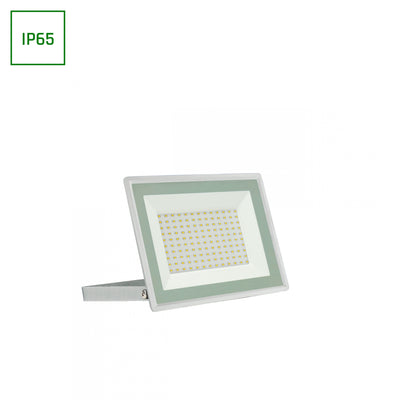LED Scheinwerfer / Fluter / Strahler 100W 8700lm Gehäuse weiß IP65 Außenstrahler
