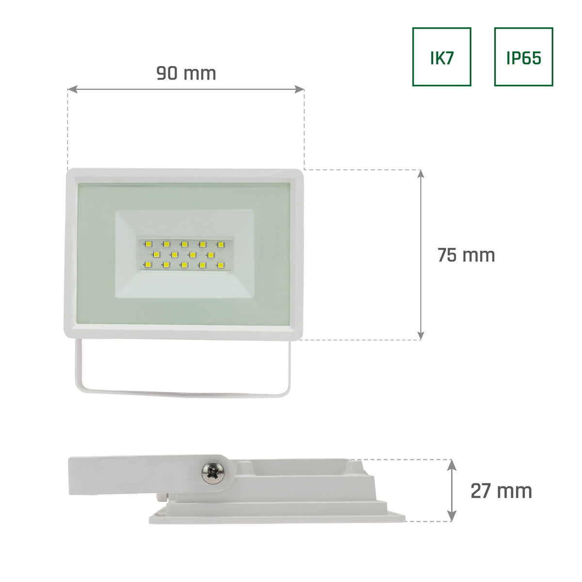 LED Scheinwerfer / Fluter / Strahler 10W 950lm weiß IP65 Außenstrahler