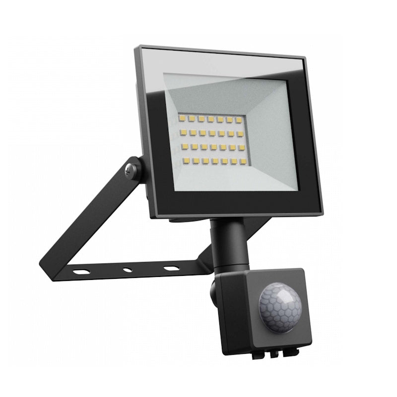 LED Fluter / Scheinwerfer Strahler 20W 1650Lm mit Bewegungsmelder schwarz IP44