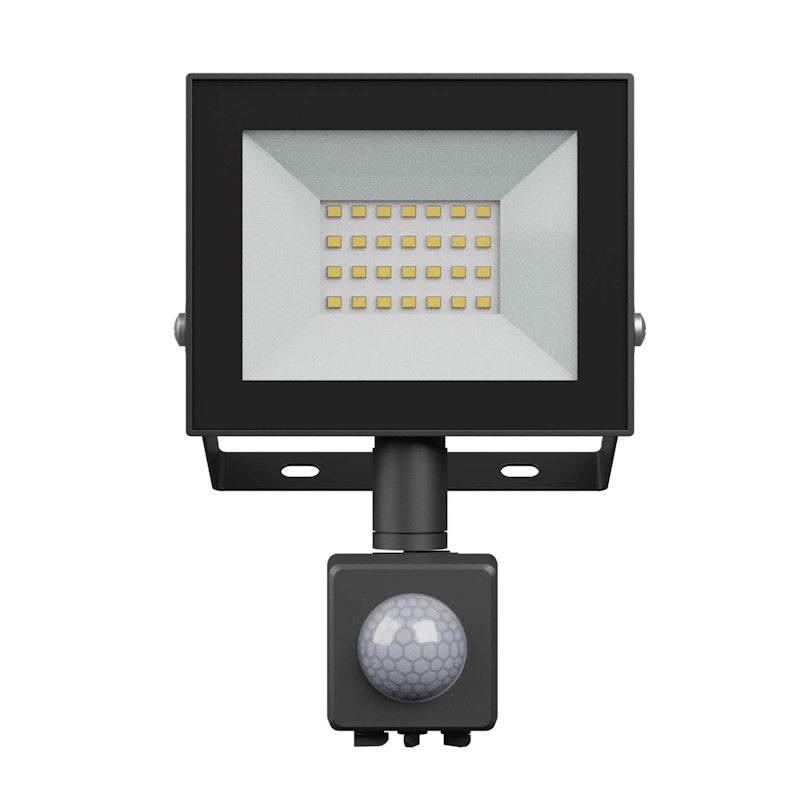 LED Fluter / Scheinwerfer Strahler 20W 1650Lm mit Bewegungsmelder schwarz IP44