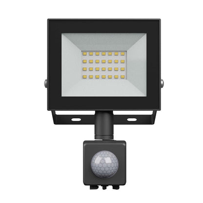 LED Fluter / Scheinwerfer Strahler 20W 1650Lm mit Bewegungsmelder schwarz IP44