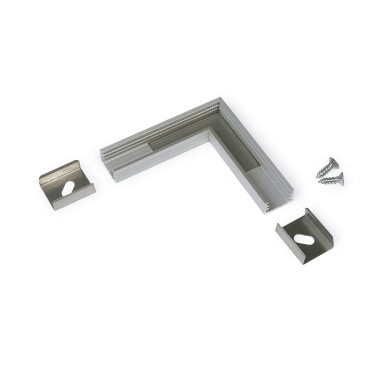 ALU Profil | Leiste | Schiene SLIM-8 für Led Streifen +Abdeckung AUFBAU silber